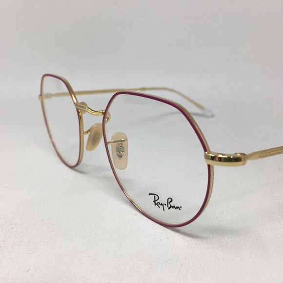 Ray-Ban Jack Optics 6465F Eyeglass Frame, Size L 53-20 Low Bridge - Matte Violet - Picture 11 of 12